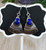Southwest Sterling Silver Drop Earrings with Lapis Lazuli