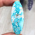 Long oval White Water Turquoise Cabochon 