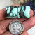 SOLD - 28.40 cts. Natural Angel Wing Variscite cabochon pair 