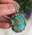 High Grade Royston Turquoise and Sterling Silver Pendant by Nattarika.