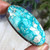 96.85 cts. High dome White Water Turquoise Cabochon 