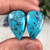 23.1 cts. Kingman Turquoise Cabochon pair 