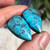 23.1 cts. Kingman Turquoise Cabochon pair 