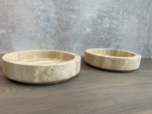Travertine Dish - Natural