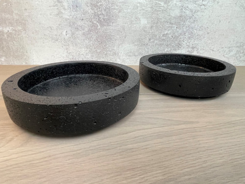 Travertine Dish - Dark