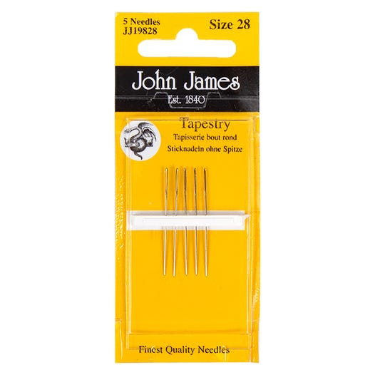 Regular Length Tapestry Needles Size 28 Pack of 5
