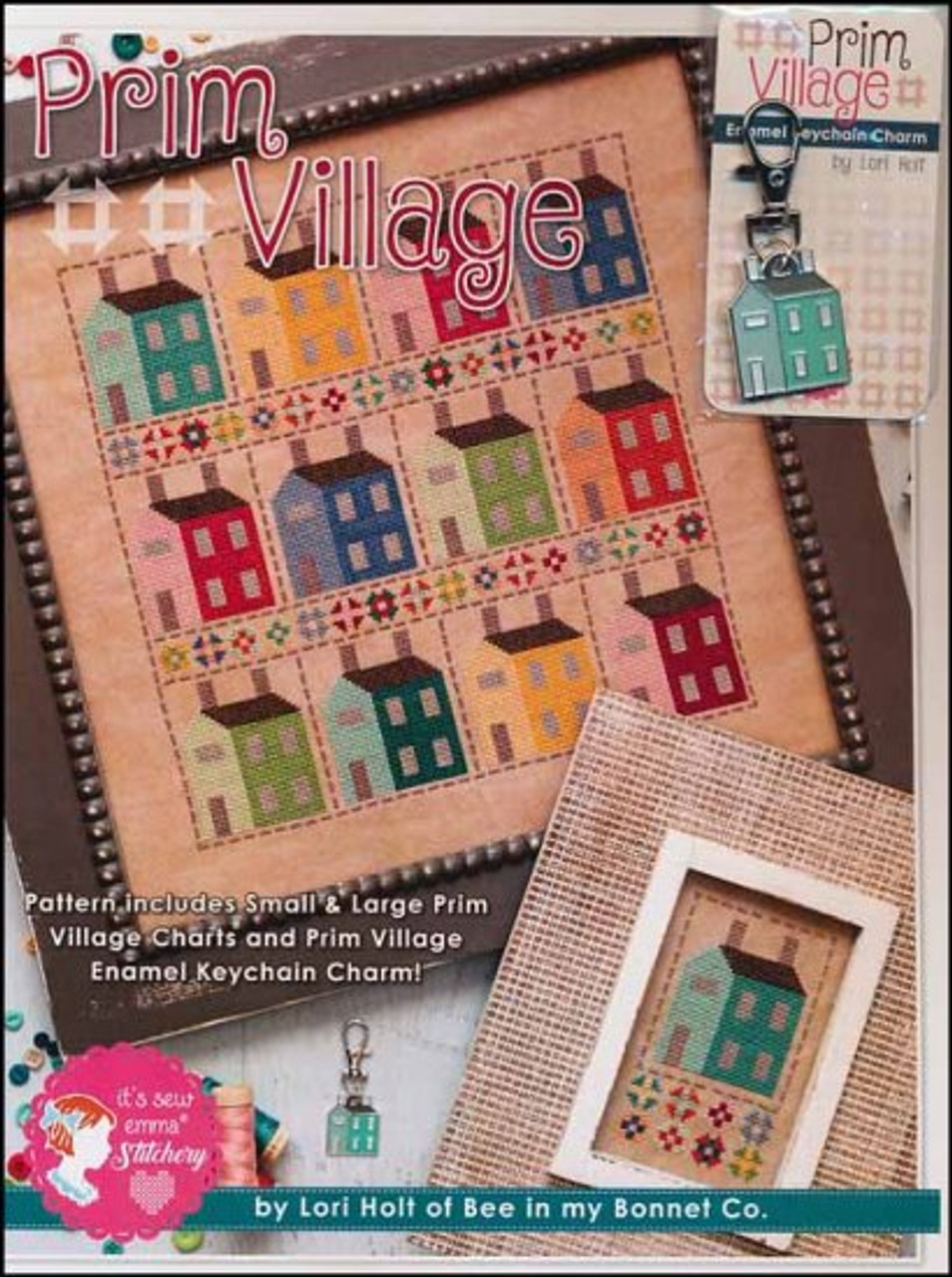 Prim Village cross stitch pattern by It's Sew Emma