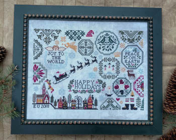 Holiday Quaker Cross Stitch Pattern