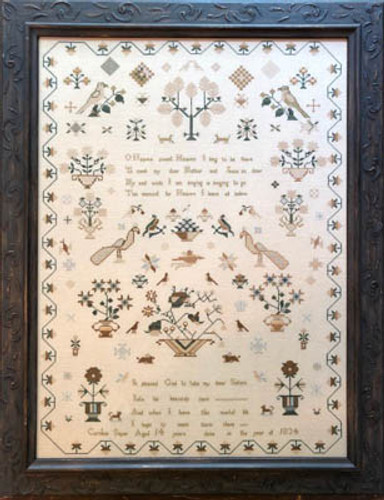 Caroline Sayer 1834 Sampler - Cross Stitch Patten