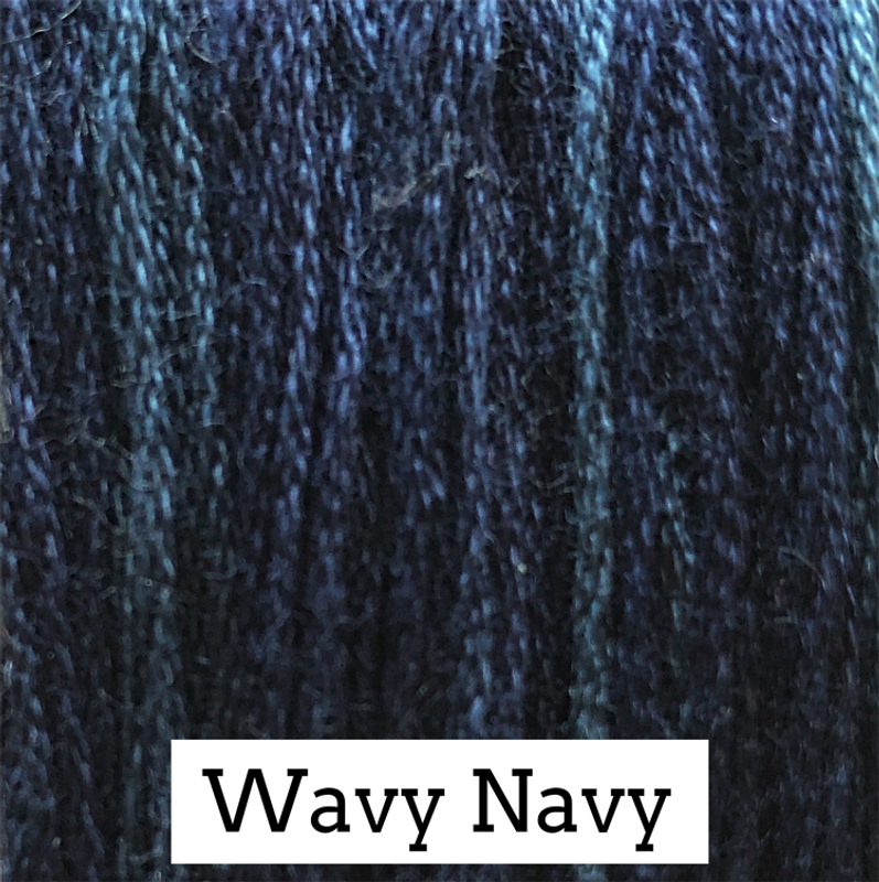 CC - Classic Colorworks - Over Dyed 100% Cotton Embroidery Floss - Wavy Navy # 075