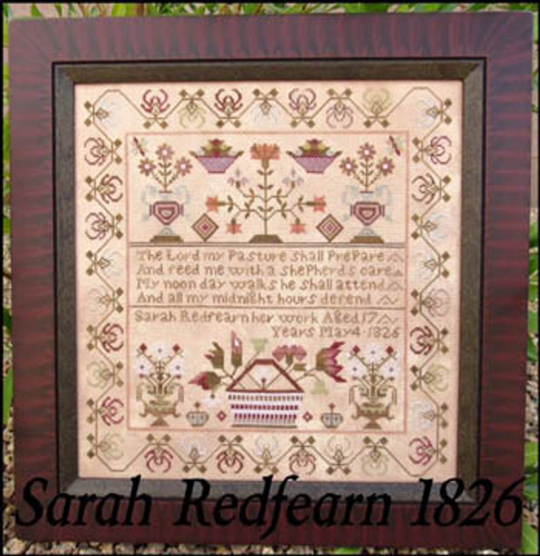 Sarah Redfearn 1826 Sampler - Cross Stitch Pattern