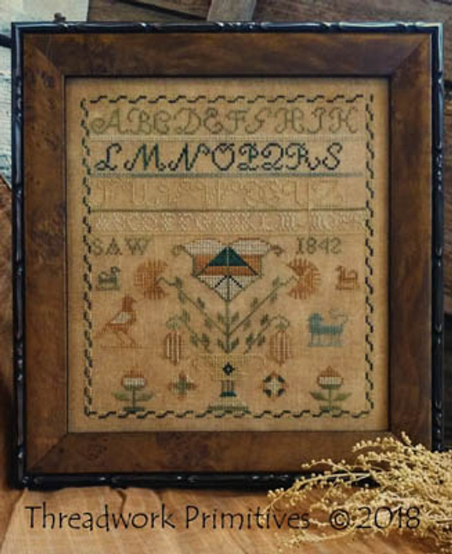 1842 SAW Sampler - Cross Stitch Pattern