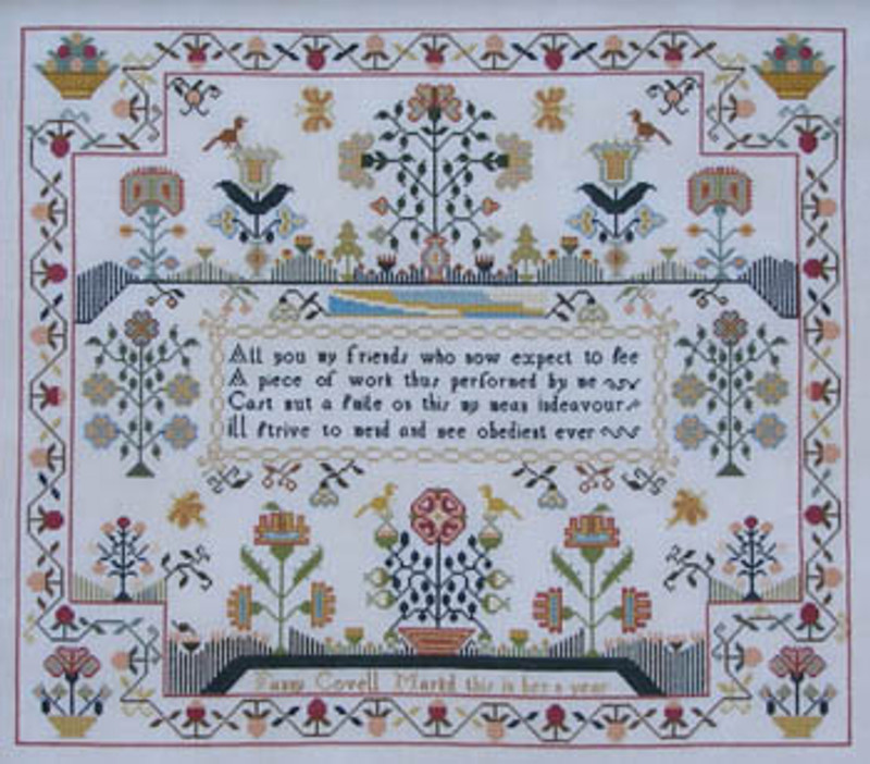Fanny Covell c.1790 Sampler - Cross Stitch Pattern
