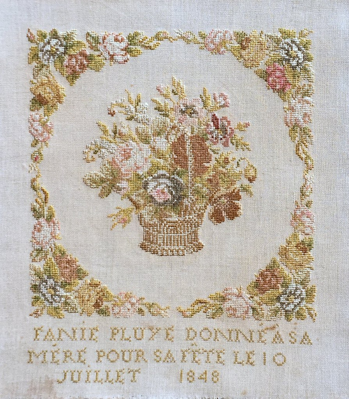 Fanie Pluye 1848  - Cross Stitch Pattern