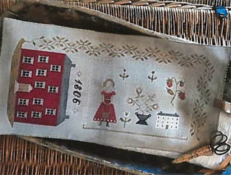 1806 Manor House Sewing Roll - Cross Stitch Pattern