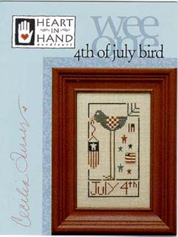 4th Of July Bird - Cross Stitch Pattern