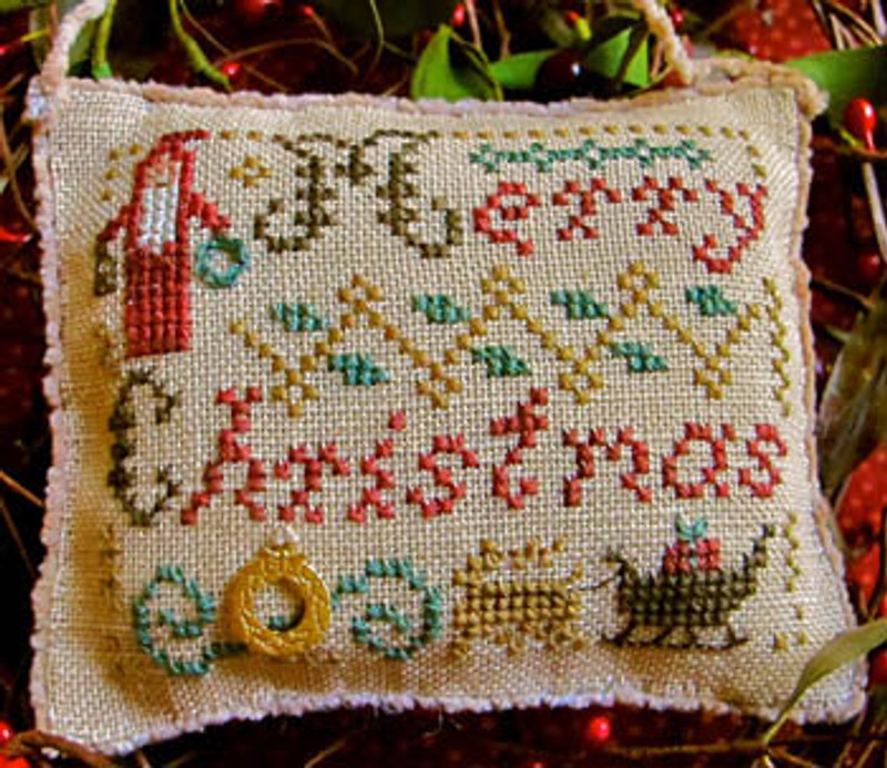 Sampler Ornament - Merry Christmas Wishes 2014- Cross Stitch Pattern
