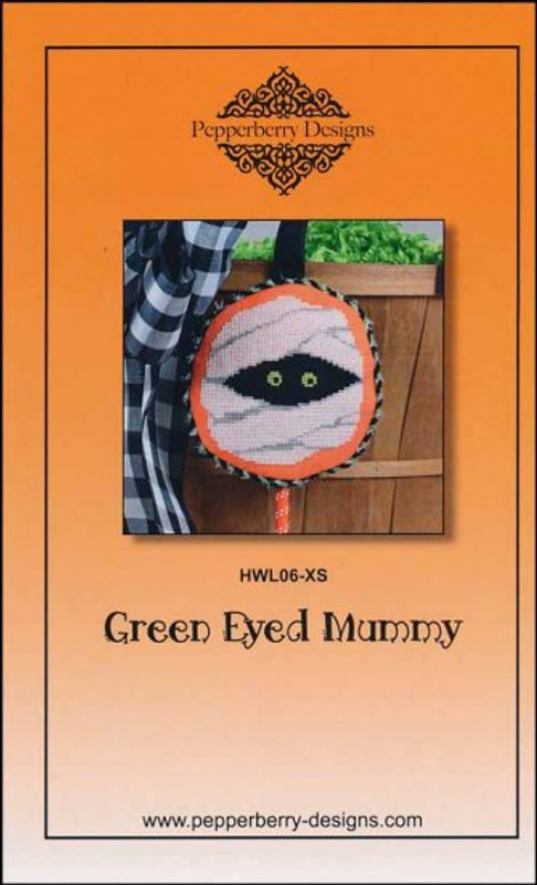 Green Eyed Mummy - Halloween Lollipop - Cross Stitch Pattern