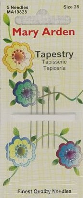 Petite Length Tapestry  Needle - Size 28 - Pack of 5