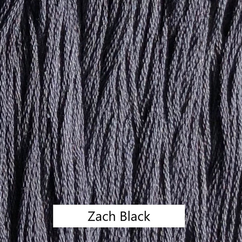 CC - Classic Colorworks - Over Dyed 100% Cotton Embroidery Floss - Zach Black #110