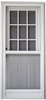 Combo Door 38"x76" Right Hand 6" Jamb 9-Lite Window