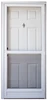 Combo Door 32"x76" Right Hand 4" Jamb 6-panel solid w/knocker/viewer