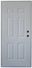 34x80 RH Out Swing Door 6 Panel