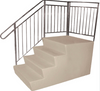 Fiberglass Steps 31" Height 38"x38" Platform. Double Deluxe Rails