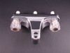 Mobile Home RV Tub/Shower Faucet. 2 Valve Diverter. Chrome. 8" on center valves