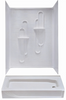 28" x 54" ABS Shower Pan & Surround "Package w/Install kit" White