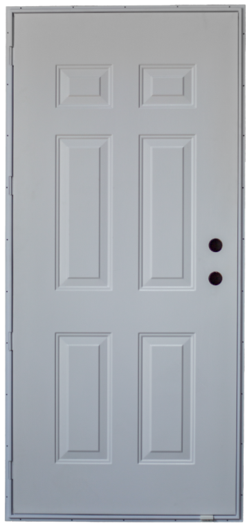 34x80 RH Out Swing Door 6 Panel
