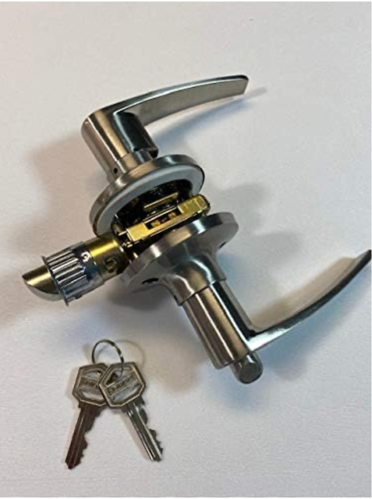 Lever Handle Exterior Lockset Stainless