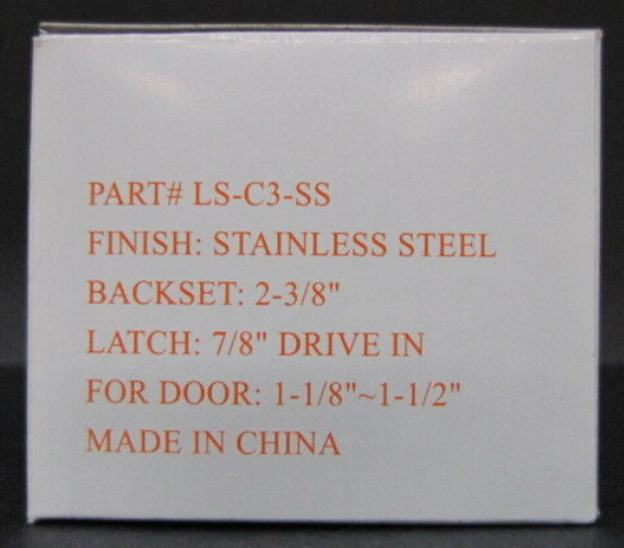 Stainless Brushed Interior Handle Privacy Locking