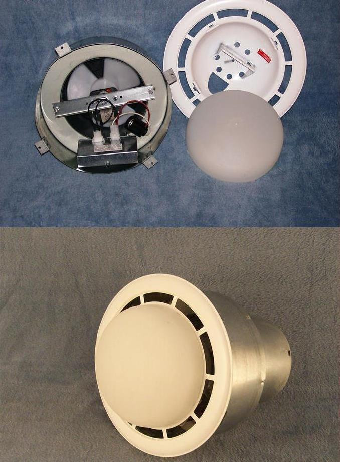 Ventline 50 CFM Bathroom Ceiling Exhaust Fan with Light for Mobile Home V2244-50