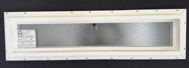 Kinro Vinyl Mobile Home Window 36" x8 " Obscured Fixed Double Pane Glass