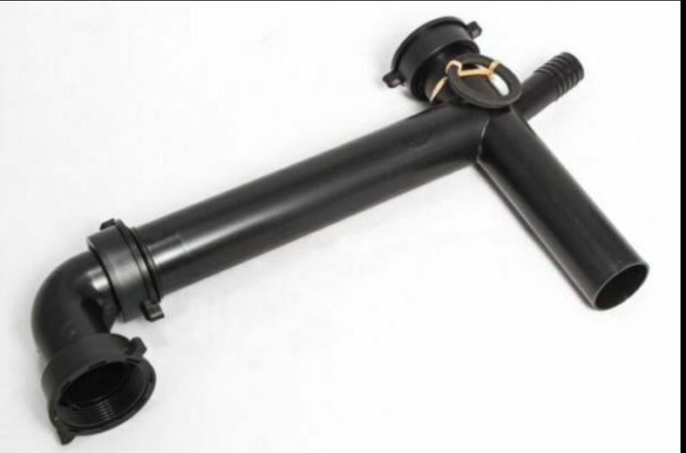 Mobile Home Kitchen Double Bowl Sink 1-1/2" Drain with Dishwasher Hookup