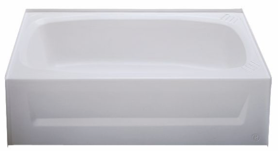 27 x 54 ABS Tub & Surround Package w/Install kit White