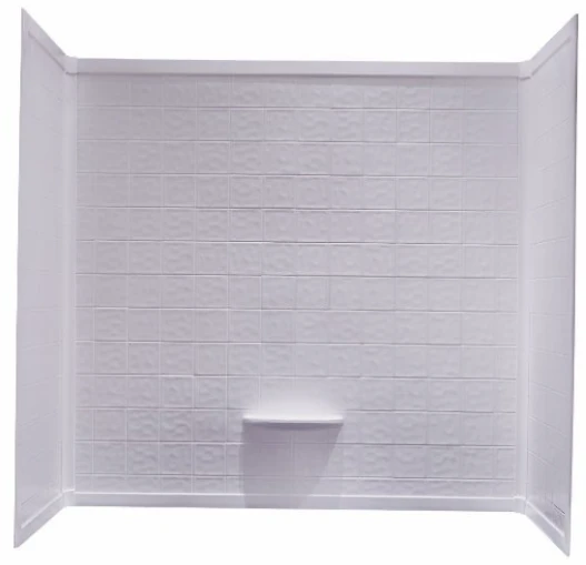 27 x 54 ABS Tub & Surround Package w/Install kit White