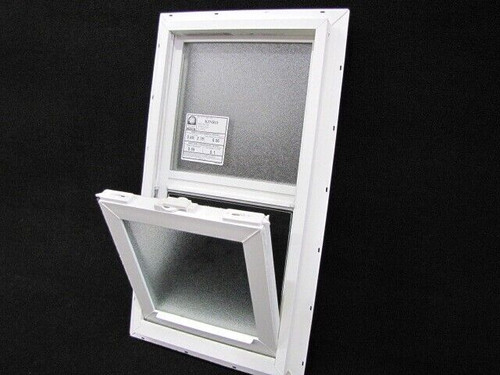 Mobile Home Window. 14x27 Vinyl "Obscured" Double Pane Glass