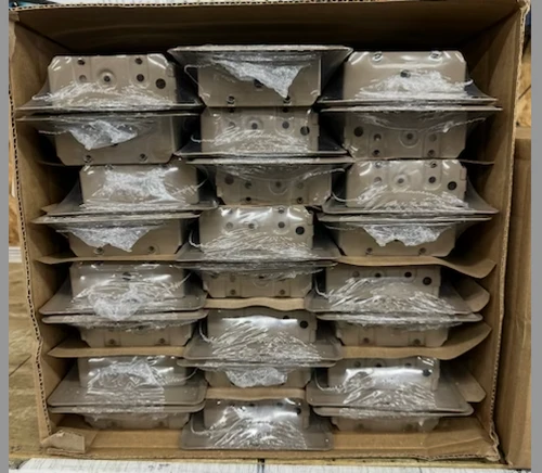 4" x 10" Brown Metal Floor Vent Register.  Case of 24