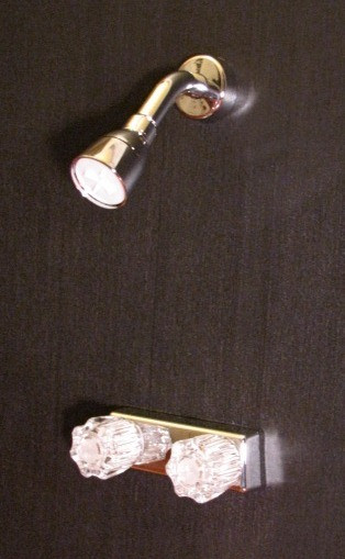 Mobile Home RV Marine 4" Shower Faucet with Shower head, arm & flange