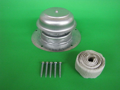 Metal Roof Vent Cap Mobile Home Parts RV Camper Trailer w/ Install Kit