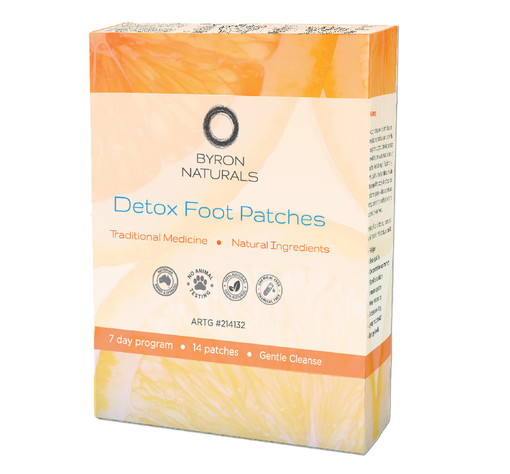 Byron Naturals Detox Foot Patches: 14 Patches (7 Pairs)