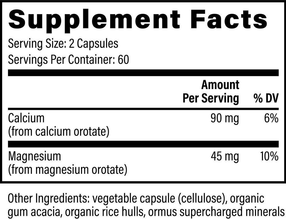 Calcium and Magnesium: 120 Veg Capsules 