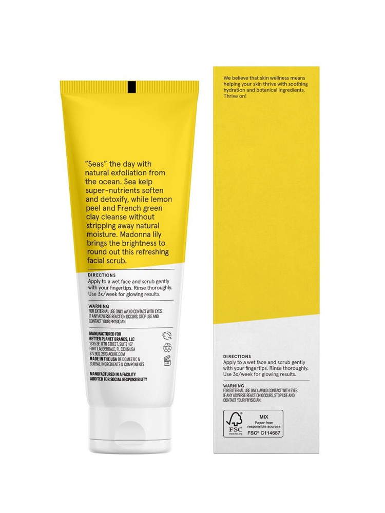 ACURE Brilliantly Brightening Facial Scrub - 118ml
