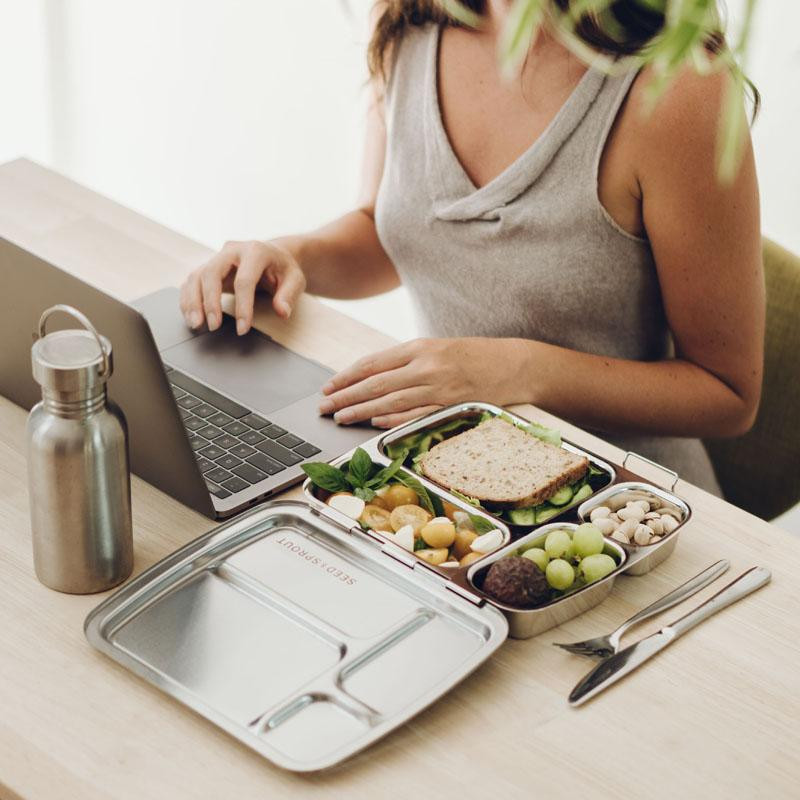 Stainless Steel Crunch Box & Leakproof Pots