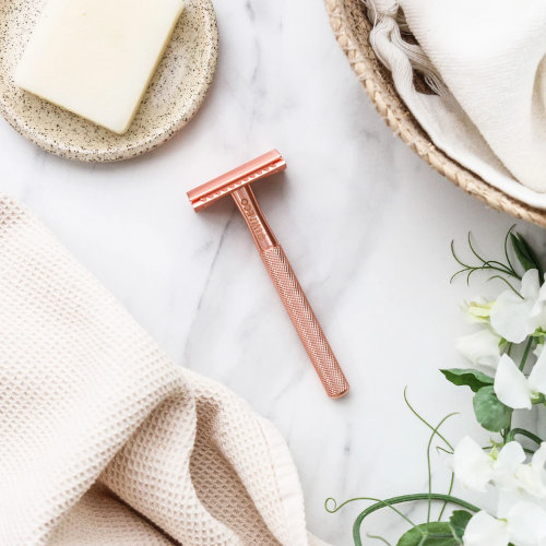 Ever Eco Safety Razor with 10 Replacement Blades: ROSE GOLD