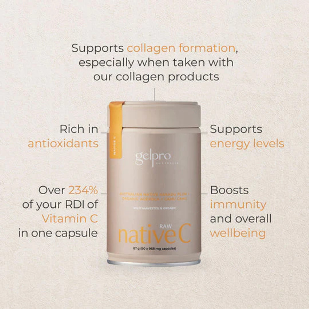 Vitamin C -Raw Native C: 90 capsules