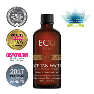Organic Face Tan Water: 200ml Bottle