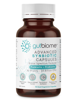 Advanced GutBiome Synbiotic Capsules - 23CFU: 90 Capsules 